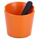 thumbnail image 5 of Caja de golpe de café - Caja de golpe de café Hogar antideslizante Cubo de basura para café molido para cafetería Naranja, 5 of 14