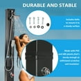 thumbnail image 6 of Outsunny Solar Heated Shower with Rainfall, Handheld Shower Head, Temperature Adjustment & Foot Shower, for Backyard Poolside Beach Pool, 10.6 Gallon, 6 of 9