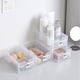 thumbnail image 1 of Organizador de Escritorio Pequeño, Cajones Apilables, Caja Transparente para Escritorio, Organizador Apilable para Oficina y Hogar (Versión Abierta, Blanco) - 1 Unidad, 1 of 3