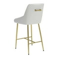 thumbnail image 5 of Madelaine Counter Stool White & Gold, 5 of 7