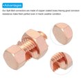 thumbnail image 4 of Uxcell 6PCS Split Bolt Connector Brass Copper Grounding Clamps TJ-16 with Matching Nut for Completing Ground Bonding, 4 of 4