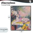 thumbnail image 4 of Stupell Industries Modern In The Quiet Shade Tiger Black Framed Giclee Art, 11 x 14, by Svetlana Aleynikova, 4 of 8