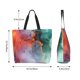 thumbnail image 5 of Fotbe Colorful Abstract Waves Bolsa Tote Estética de Lona con Estampado para Mujer - Bolsa Reutilizable de Hombro Casual para Vacaciones, Compras, Trabajo y Gimnasio, 5 of 8