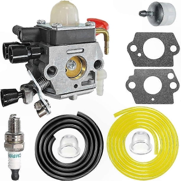Hedge Trimmer Carburetor Kit with Gasket & Spark Plug for Various Models - Replaces 4237 120 0606, 4237 120 0618, C1Q-S225