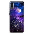 thumbnail image 1 of MUNDAZE Samsung Galaxy A02 Étui de Téléphone Hybride Transparente Antichoc Protection Printemps Nuit de Lune Fleurs de Lavande Couverture Florale, 1 of 6