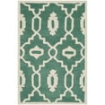 thumbnail image 2 of SAFAVIEH Chatham Ethan Geometric Wool Area Rug, Teal/Ivory, 5' x 8', 2 of 7