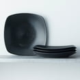 thumbnail image 2 of Noritake Colorscapes BoB Swirl (Black on Black) Set of 4 Square Dinner Plates, 2 of 7