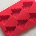 thumbnail image 2 of Accesorio navideño 25*17,5*3 cm 6 moldes de silicona de color chocolate para tartas de árbol de Navidad al azar 1 pieza, 2 of 3
