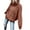 Coffee, variant on Women's Turtleneck Sweater Chunky Long Sleeve Knitted Pullover High Low Hem Trendy 2025 Fall Winter Basic Jumper Top Gray XXXL