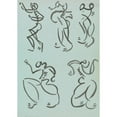 thumbnail image 3 of Henri Gaudier-Brzeska 11x14 Black Modern Framed Museum Art Print Titled - Five Studies of Dancing Figures (1910 - 1915), 3 of 5