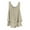 Khaki, variant on Summer Tank Shirt for Women Solid Color Sleeveless Round Neck Vest Tops Tunic Casual Layered Flowy Hem Blouses Tee