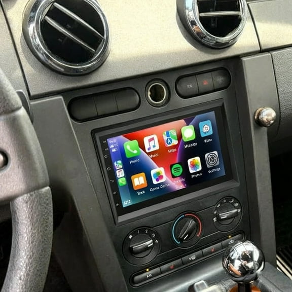 Gsuatey Android 15 Car Radio for Ford Mustang 2007-2009 with Wireless CarPlay Android Auto, 7" Touchscreen Car Stereo with Mirror Link WiFi/GPS,Bluetooth,FM/RDS Backup Camera