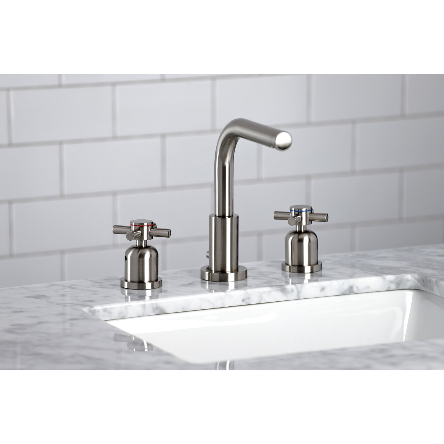 Fauceture FSC8958DX 8 in. Widespread Bathroom Faucet, Brushed Nickel