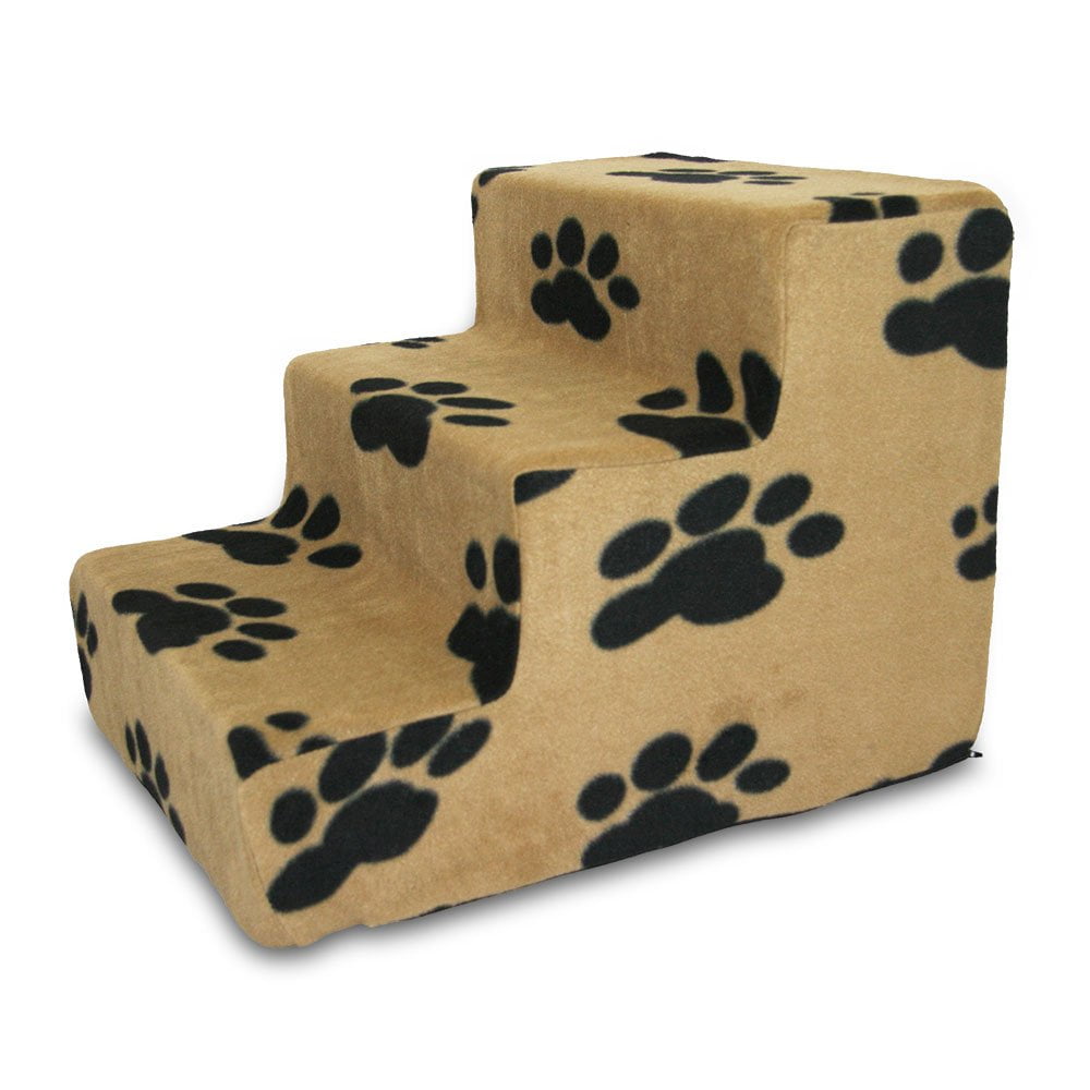 Best Pet Supplies ST215CS Foam Pet Stairs/Steps, 3Step, Beige