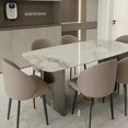 thumbnail image 4 of Kitchen Salon Dining Table Makeup Legs Living Room Study Dining Table Appoint Side Zestawy Do Jadalni Livingroom Furniture Sets My Lux Decor Round, 4 of 7