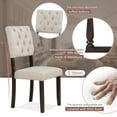 thumbnail image 6 of Bellemave 6-Piece Dining Table Chair Set, Kitchen Dining Table Set with Wooden Rectangle Table & 4 Upholstered Chairs & an Upholstered Bench, Espresso, 6 of 14