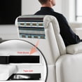 thumbnail image 4 of TSOVTHRID Aztec Tribal Stripe Print Recliner Headrest Cover PU Leather Sofa Headrest Protector Non Slip Couch Head Rest Covers for Recline Chair,Furniture,Living Room,17x27in, 2 Pieces, 4 of 7