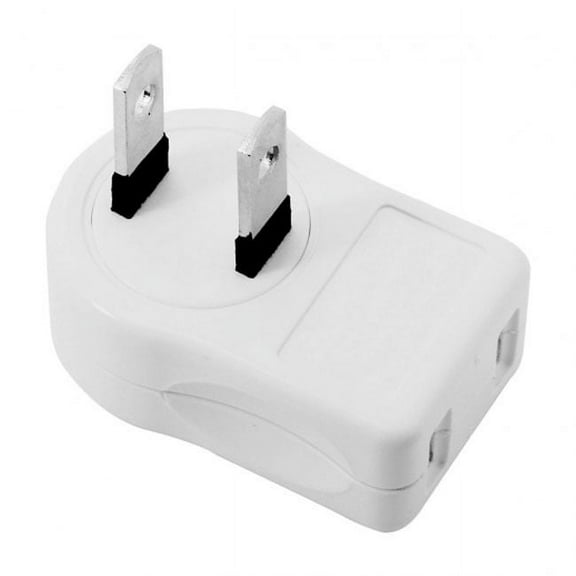 JSER NEMA 1-15P USA Outlet Saver Power Extension Adapter 2-prong 2 Outlets 90 Degree Left Right Angled