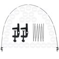 thumbnail image 1 of Muyoka Kit de arco de globo Soporte de arco de globo ajustable de 12 pies con herramienta de amarre, Clip de globo de 30 piezas, Tira de globo para bodas Cumpleaños Suministros de fiesta al aire libre Muyoka Hogar, 1 of 7