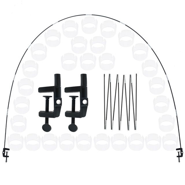 Muyoka Kit de arco de globo Soporte de arco de globo ajustable de 12 pies con herramienta de amarre, Clip de globo de 30 piezas, Tira de globo para bodas Cumpleaños Suministros de fiesta al aire libre Muyoka Hogar