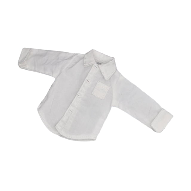 Camiseta para figura de acción a escala 1/12, accesorios de modelo coleccionables en miniatura para cosplay y cosplay. Blanco