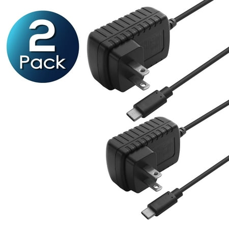 - 2 Pack Insten Fast USB Type C Wall AC Charger for Cell phone Android Smartphone Huawei ZTE Xiaomi HTC Oppo Samsung LG and All USB Type-C enabled devices Universal (UL listed certification)