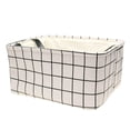 thumbnail image 1 of Unique Bargains Fabric Storage Bin Box with Handles Laundry Baskets Organizer for Closet, 1 of 9