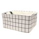 thumbnail image 1 of Cesta Caja Contenedor Almacenadora Organizador De Almacenaje Plegable Grande Colgante para Armario con Agarraderas Juguetes Cordón blanco w Medio, 1 of 9