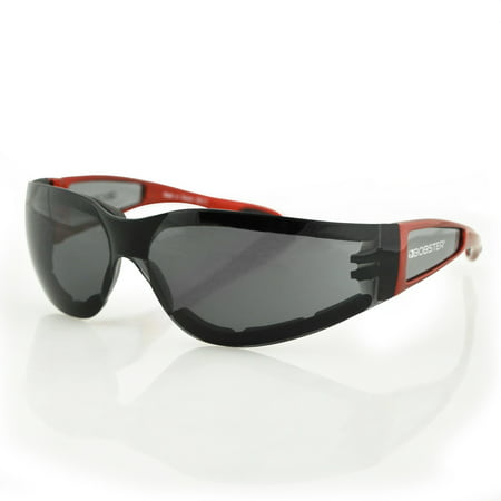Shield II Sunglass, Red Frm, Smoked Lens (Best Sunglass Lens Color For Driving)