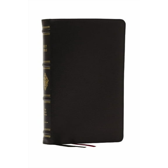 Kjv, Personal Size Reference Bible, Sovereign Collection, Black Premium Goatskin Leather, Premier Collection, Comfort Pr, (Hardcover)