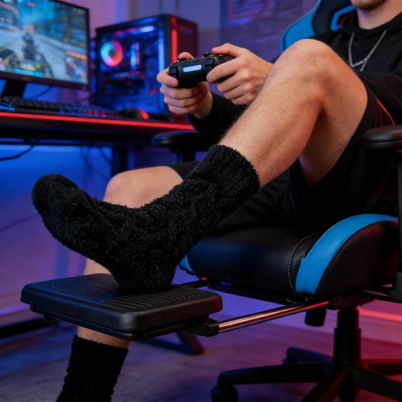 ToyKingdee Marshmallow Slouch Socks for Women Ultra Soft Plush Lounge Socks with Non Slip Grippers One Size Cozy Comfort