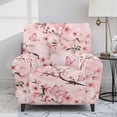 thumbnail image 2 of Whosucclay Butterfly Cherry Blossoms Print Stretch Recliner Chair Covers, Stain Resistant 4-Piece Recliner Slipcovers Soft Spandex Reclining Chair Couch Cover Furniture Protector with Pocket, 2 of 8