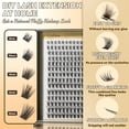 thumbnail image 4 of Kit de extensión de pestañas GOLLEE, 168 unidades, Lash Cluster, mezcla de 8 a 16 mm, 4 of 9