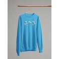 thumbnail image 3 of Cute Wild Daisies W Butterflies Sweatshirt Women -Image by Shutterstock, Female Medium, 3 of 4