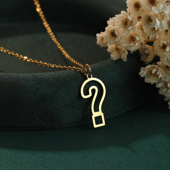 Stainless Steel Laser Cut Question Mark Pendant, Hallow question mark Charms, Necklace Charms Jewelry Making