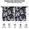 thumbnail image 2 of Blackout Kids Curtains,Pioneer Flower Floral Print Pattern Childrens Insulated Curtains Set Of 2,Bedroom Essentials,Toddler Room Decor 52"x63", 2 of 5