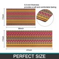 thumbnail image 7 of Boho Yellow Ethnic Geometric Pattern Kitchen Rugs Sets Of 2,Anti Fatigue Kitchen Mat Rugs Non Slip Washable,Decorative Kitchen Floor Mats for Kitchen,Sink,Laundry,17"x30"+17"x47", 7 of 7