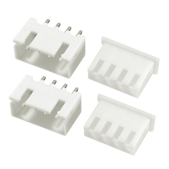 100 Pairs 2.54mm Pitch 4P XH2.54-4P Connector Female Pin Header   Housing