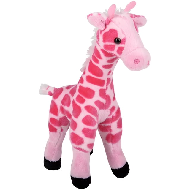 Juguete de peluche Rhode Island Novelty, jirafa rosa de 28 cm de largo