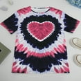 thumbnail image 3 of zbxnLI Women's Plus Size Summer Tops Tie-Dye Short Sleeve T-Shirt for Women Loose Casual Graphic Tees, 3 of 8