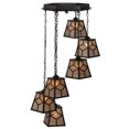 thumbnail image 2 of Meyda Tiffany 146196 Craftsman 6 Light 27" Wide Multi Light Pendant - MultiColor, 2 of 7