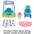 thumbnail image 5 of Fisher-Price Little People Swing & Stroll Babies Pretend Playset & Figure, 5 of 6