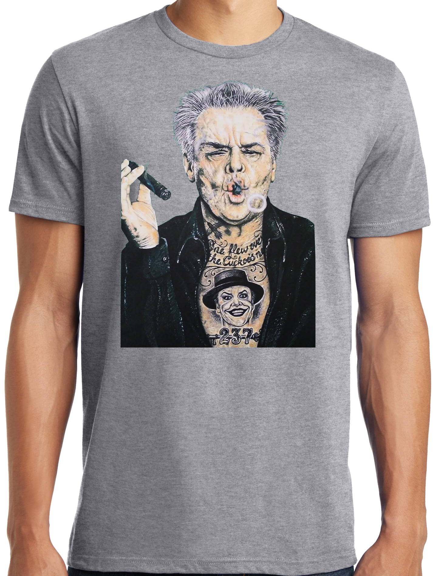 Big and Tall Jack Nicholson Tattoos and Cigar