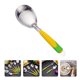 thumbnail image 3 of Cucharas de arroz de acero inoxidable de 4 piezas Cucharas de arroz con mango de plástico Cucharas de arroz prácticas HOMEMAXS 13543306-MX, 3 of 6