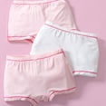 thumbnail image 5 of CYRBOKO Girls' Boxer Briefs 3 Pack, Breathable Soft Stretchy Cotton Girls Underwear Pink Size 6 T, 5 of 6