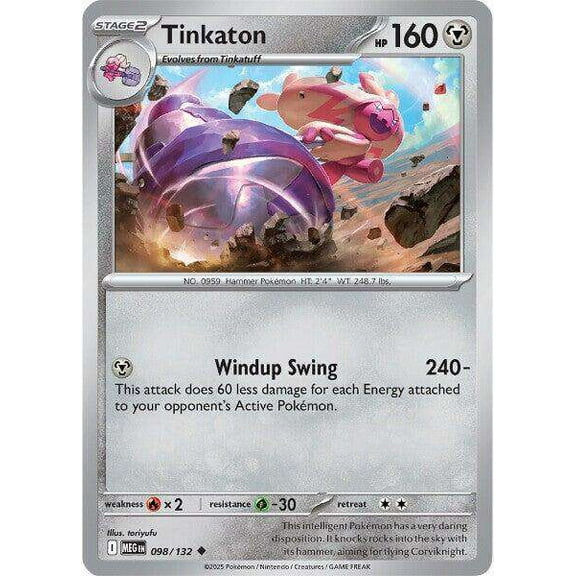 Pokemon ME01: Mega Evolution Uncommon Tinkaton #98