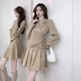 thumbnail image 4 of Traje de alta calidad, traje de primavera y otoño, estilo de moda, temperamento socialité, falda plisada, 4 of 4