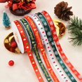 thumbnail image 4 of 25 Yards 1cm Wide,Christmas Ribbon for Gifts Wrapping, Fabric Ribbons for Hair Bow Clip Accessory DIY Craft Decor, 4 of 5