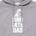 thumbnail image 2 of Instant Message - Dinomite Dad  - Men's Pullover Hooded Fleece Sweatshirt, 2 of 6