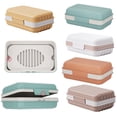 thumbnail image 2 of Caja de jabón portátil a prueba de fugas, caja de jabón para platos, drenaje de jabón sellado, fácil almacenamiento para llevar, caja de soporte, caja de jabón para baño O6X3, 2 of 6